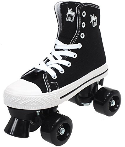 Rookie Canvas High, Unisex Rollschuhe für Kinder, Canvas High, schwarz, 38 EU