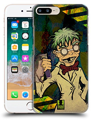 Head Case Designs Batteri Scienziati Pazzi Custodia Cover Dura per Parte Posteriore Compatibile con Apple iPhone 7 Plus/iPhone 8 Plus