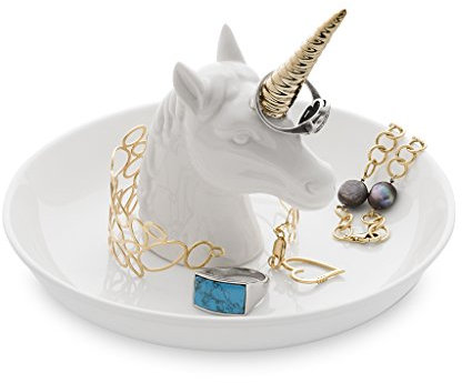 balvi - Unicorn XL Ringhalter aus Keramik. Ablagefläche für Ringe und Schmuck. Aus Keramik hergestell