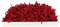 SizzlePak 024, Deep Red, Dunkelrotes Füllmaterial und Polsterpapier zum Füllen, Polstern, Ausstopfen, Dekorieren von Geschenk-Verpackungen, Deko - 1 kg