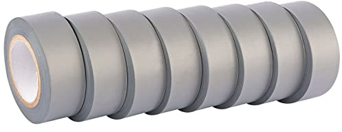 Draper Insulation Tape to BSEN60454/Type2, 10m x 19mm, Grey (Pack of 8) 90084