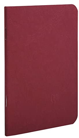 Clairefontaine 734162C Heft (gebund Age Bag, liniert, 9 x 14 cm) 1 Stück, 48 Blatt, rot