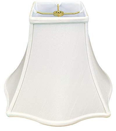 Royal Designs Lampenschirm, quadratisch, Glocke, weiß, 5 x 12 x 9.75