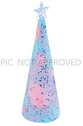 RGB Glas Weihnachts Baum X-MAS Tisch Steh Farbwechsel Deko Glitzer Sterne LED Lampe Eglo 75267