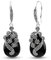 Jade Angel Damen Schmuck 925 Sterling Silber Achat Ohrringe mit Markasit