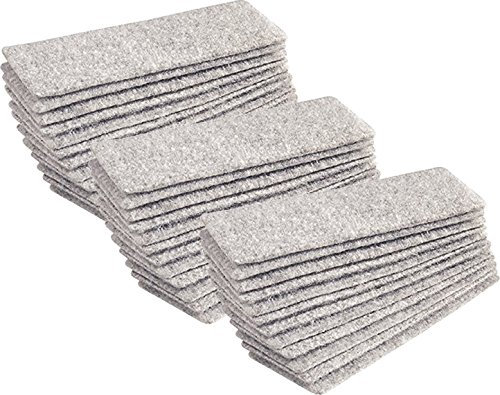 3er Sparbundle Dahle 95089 Ersatz-Filzstreifen für Wischer (Filz) hellgrau