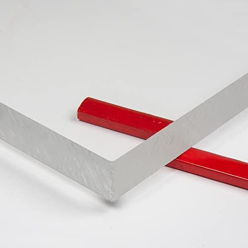 Plancha de metacrilato transparente 100x100 cm - 20mm grosor - Rígido y ligero - Resistente al impacto y UV - Fácil de cortar y limpiar - Ideal para bricolaje y decoración