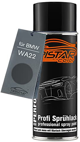 TRISTARcolor Autolack Spraydose für BMW WA22 Sparkling Graphit Metallic | Basislack, Sprühdose 400ml