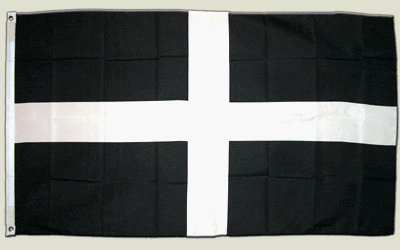 Flagge Großbritannien St. Piran Cornwall - 90 x 150 cm [Misc.]