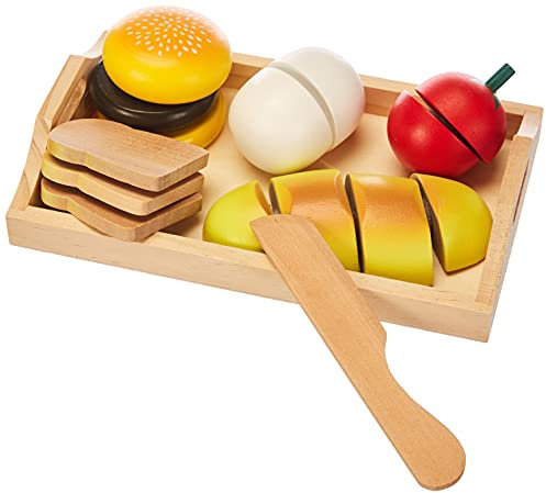 Happy People 45006 - Holztablett mit Holzmahlzeit zum Schneide