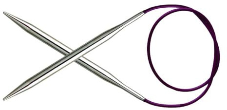 KnitPro KP10333 120 cm x 3 mm Nova Fixed Circular Needles, Silver