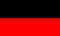 U24 Drapeau Noir/Rouge 90 x 150 cm