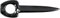 Climbing Technology Universal Hard Clavo de Roca, Negro, Talla única