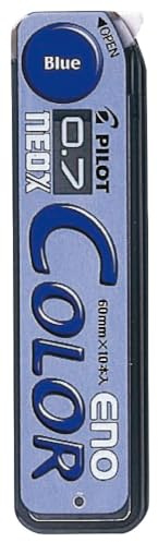 Pilot Color Mechanical Pencil Lead ENO, 0.7mm, Blue, 10 Leads (HRF7C-20-L)