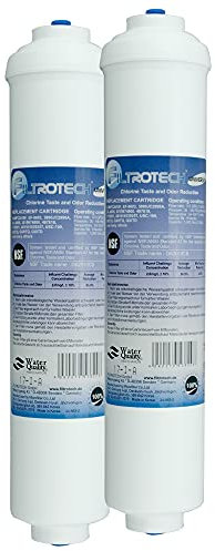 FT-2. Externer Wasserfilter für Samsung Siemens LG Kühlschrank SBS. 2er Pack Kühlschrankfilter. Schlauchanschluss ist fest integriert.