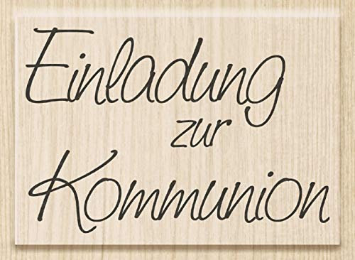 Knorr Prandell 211800100 Knorr prandell 211800100 Stempel aus Holz (Kommunion & Konfirmation) Motivgröße 6,1 x 4,2 cm , Motiv: Einladung zur Kommunion