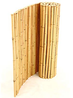 Bambus Sichtschutz Bali Heavy 180 x 250cm von bambus-discount.com - Rollzaun Sichtschutzmatte aus Bambusrohren 1,8m x 2,5m
