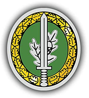 Aufkleber/Sticker Kommandosoldat KSK Abzeichen Wappen Emblem 7x6cm A717
