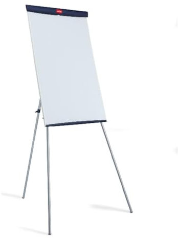 Nobo Basic Flipchart aus Stahl mit Stativgestell (höhenregulierbar, für Flipchartblöcke geeignet)