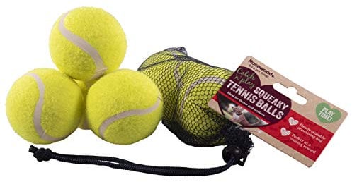 Rosewood Quietschende Tennisbälle für Hunde, 3 Stück