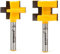 Yonico Tongue and Groove Router Bits Set 3/4-Inch 2 Bit 1/4-Inch Shank 15226q