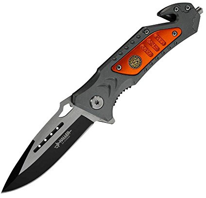 Haller Rescue Taschenmesser, grau/orange, 84683