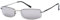 BEZLIT Rechteckbrille Herren Sonnenbrille Streetfighter Fliegerbrille Sportlich B414 Silber