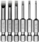 Toolcool 6 Pcs Slotted Screwdriver Bit Set Magnetic Flat Head Bits 2.0-6.0mm S2 Alloy Steel 1/4 Inch Hex Shank 2 Inch Long