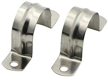 40MM304 Edelstahl Rohr Kartenclip Reiten Karte Halterung Schlauchschnalle Schlauchklemme U-Typ Karte Rohrklemme Rohrschelle Klemme Zangen Ohm Karte Sattel Karte 16PCS