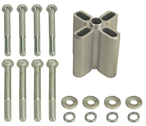 Derale 31550 Fan Spacer, 2.5 Length, 5/8 Pilot, Aluminium, Silver/Gray, Engine Cooling, Vehicle