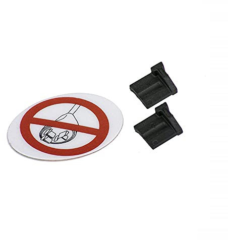 Bosch Blind Plug Kit + Adhesive Label for Non-Use Sockets (E-Bike Battery Lock) / Blanking Plug Set + Sealing Sticker for Unused Sockets (E-Bike Power Pack)