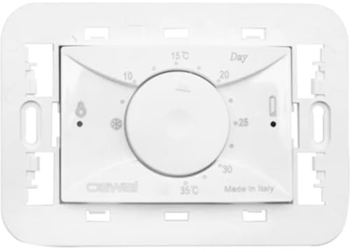 Cewal TERMOSTATO ELETTRONICO DA INCASSO 3 TRE MODULI NEW Bianco