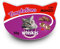 Whiskas Knuspertaschen für ausgewachsene Katzen - kalorienarme Knusper-Snacks für Katzen in der Geschmacksrichtung Rind / 8 Schalen (8 x 60 g)
