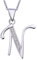 VIKI LYNN Initial Anhänger N 925 Sterling Silber Buchstabe Halskette mit Zirkonia Personalisierte Geschenke für Frauen Damen Mädchen