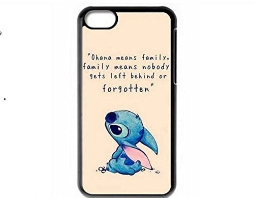 EatMyCase (TM) Stitch Ohana Case for iPhone 5 5s - Ohana means family, family means nobody gets left behind or forgotten