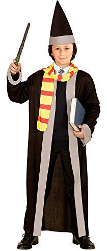 W WIDMANN MILANO Party Fashion - Costume enfant magicien, robe, écharpe et chapeau, carnaval