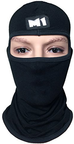 Ranger Return Balaclava M1 Fleece-Vollgesichtsmaske Balaclava Schutzmaske Schwarz (BALA-NFIL-Blck)