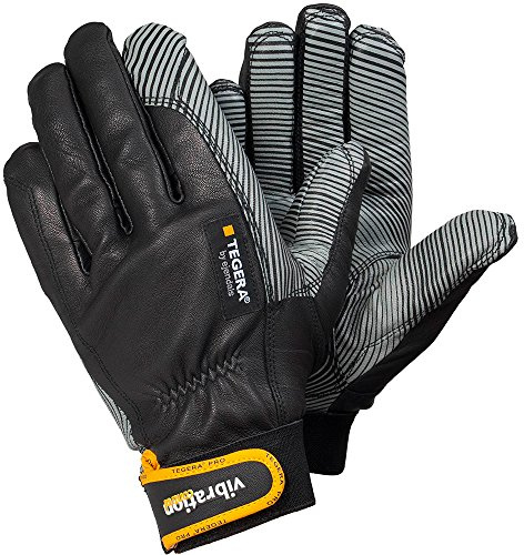 Ejendals 9181-11 storlek 28 cm Tegera 9181 anti-vibrationshandske – svart/gul