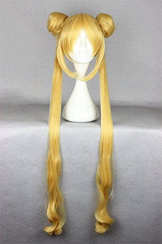 LanTing Cosplay Perücke Sailor Moon Tsukino Usagi Gold Styled Frauen Cosplay Party Fashion Anime Human Costume Full wigs Synthetic Haar Heat Resistant Fiber