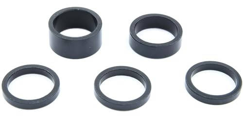 CONTEC Spacer-Set, 1, schwarz, mit 5 Alu Spacern 3 x 5 mm, 1 x 10 mm, 1 x 15 mm