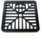 6 Black Drain Cover Square Gulley Grid / Plastic Drainage Grille Gully 15cm