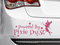 Level 33 Powered By Pixie Dust Pink Car Bumper Sticker, Vinyl Car Sticker, Vinyl Decal