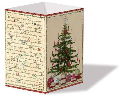 Windworks TL03614 Transparent-Leuchte,Tischleuchte,Weihnachtskarte mit Karte und Umschlag