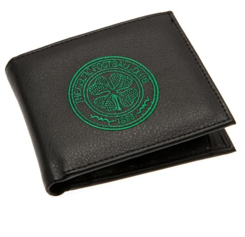 New Official Football Club Embroidered Leather Wallets (Celtic FC Crest)