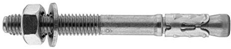 Bolzenanker M10 X 185 Edelstahl A4 (5 Stück) - Keilanker Schwerlastdübel Stahlanker Dübel