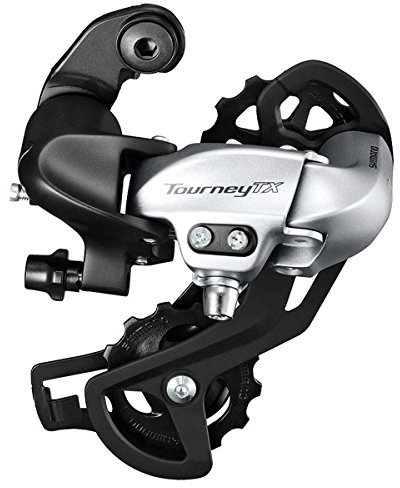SHIMANO Unisex – Erwachsene Tourney Tx Rd-tx800 Schaltwerk, Silber, Einheitsgröße