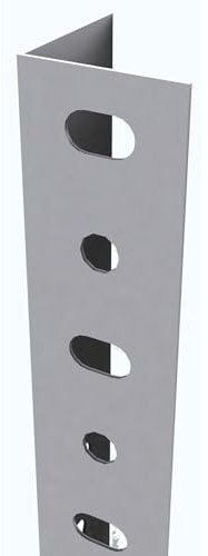Simon Rack 1 Perfil Estantería Metálica P/35 Blanco, 2000x33,5x33,5