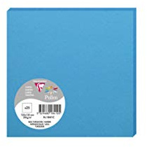Clairefontaine 1841C Packung (mit 25 Karten Pollen, 135 x 135 mm) 210g, türkis