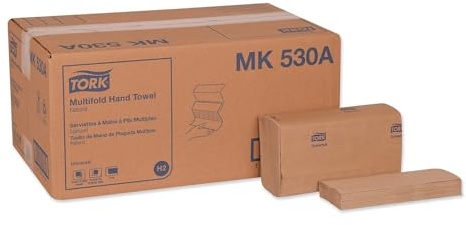 Tork Multifold Handtuch Natural H2 Universal, 100% recycelte Fasern, 16 x 250 Blatt, MK530A