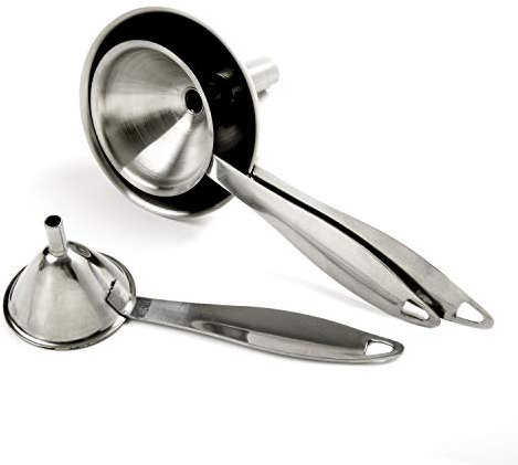 Norpro Stainless Steel 3 Funnel Set With Long Handles